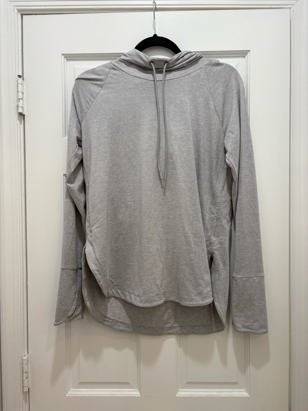 Athleta Heathered Light Gray Hoodie